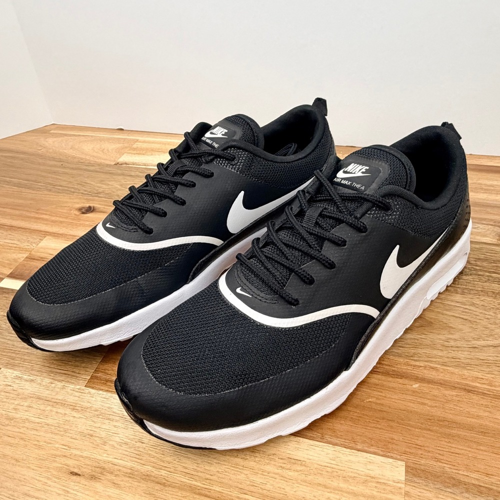 Nike Air Max Thea Womens Running Shoes Black White 599409-028 Size 8.5
